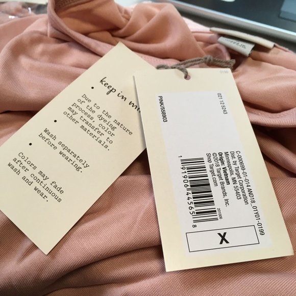 NWT A New Day Woman's Scoop Neck Pullover - Pink - Short Sleeve - Size X - Picture 6 of 6